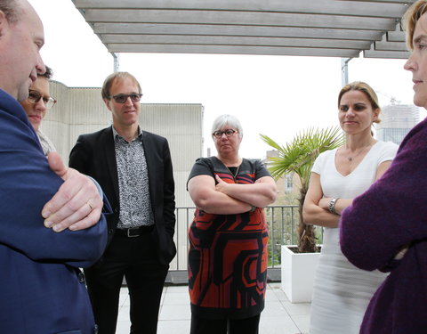 Persconferentie na 1e stemronde verkiezing rector en vicerector