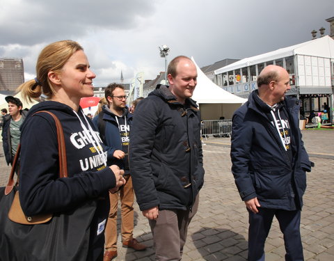 Rondje voor 200 jaar UGent tijdens 12urenloop 2017