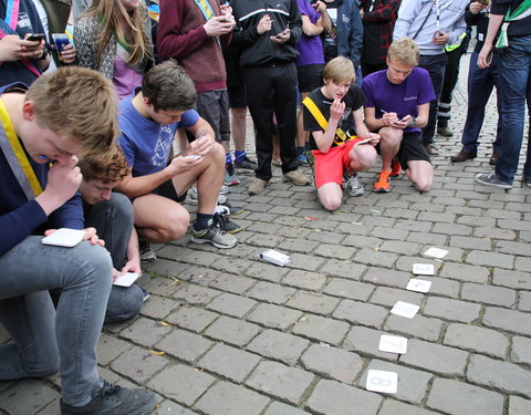 Rondje voor 200 jaar UGent tijdens 12urenloop 2017