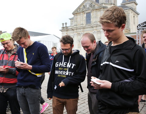 Rondje voor 200 jaar UGent tijdens 12urenloop 2017