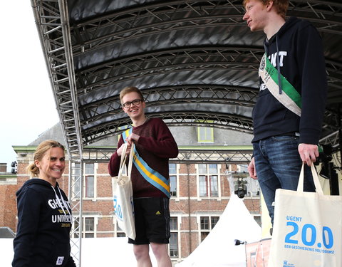 Rondje voor 200 jaar UGent tijdens 12urenloop 2017