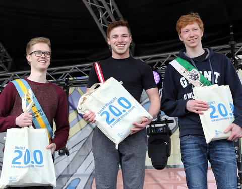 Rondje voor 200 jaar UGent tijdens 12urenloop 2017