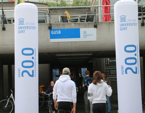 Estafetteloop van Gent naar Luik naar aanleiding van 200 jaar UGent en ULg