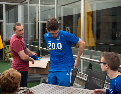 Estafetteloop van Gent naar Luik naar aanleiding van 200 jaar UGent en ULg