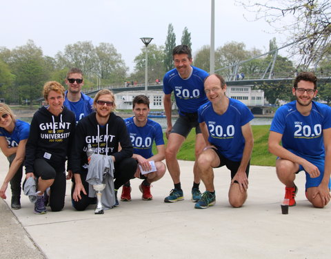 Estafetteloop van Gent naar Luik naar aanleiding van 200 jaar UGent en ULg