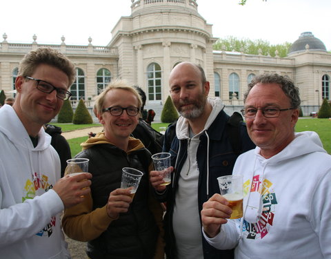 Estafetteloop van Gent naar Luik naar aanleiding van 200 jaar UGent en ULg