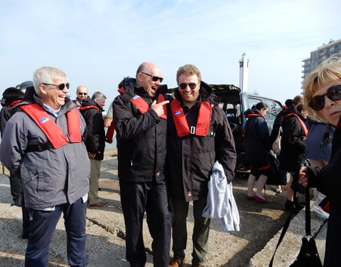 Bezoek Raad van Bestuur aan windmolenpark en Campus Oostende