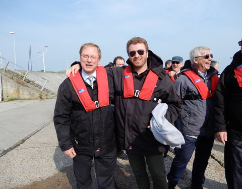 Bezoek Raad van Bestuur aan windmolenpark en Campus Oostende