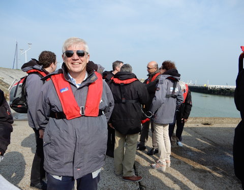 Bezoek Raad van Bestuur aan windmolenpark en Campus Oostende