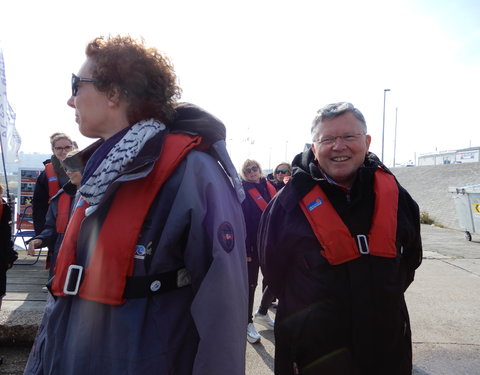 Bezoek Raad van Bestuur aan windmolenpark en Campus Oostende