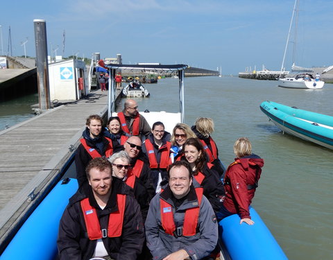 Bezoek Raad van Bestuur aan windmolenpark en Campus Oostende