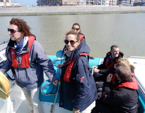 Bezoek Raad van Bestuur aan windmolenpark en Campus Oostende