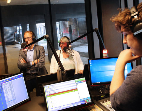 Interview bij Urgent.fm van kandidatenduo’s rectorverkiezing