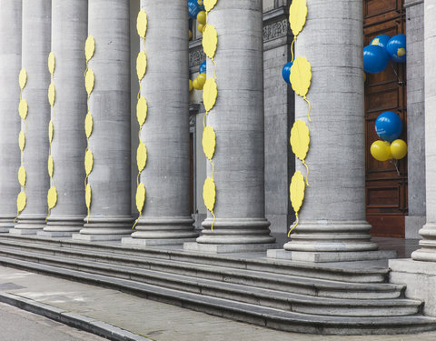 Guerrilla-actie met ballons voor Iedereen UGent!