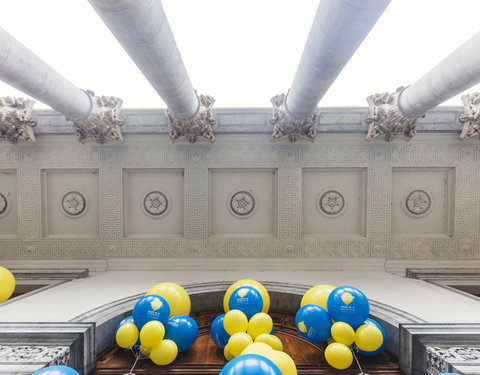 Guerrilla-actie met ballons voor Iedereen UGent!