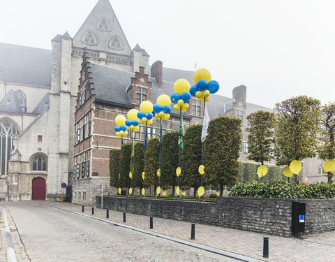 Guerrilla-actie met ballons voor Iedereen UGent!