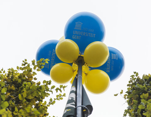 Guerrilla-actie met ballons voor Iedereen UGent!