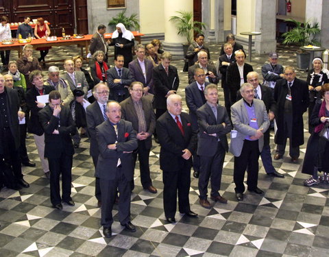 Plechtige ondertekening van 'The Ghent Charter in Defense of Iraqi Academia', openingsplechtigheid van het 'International semina