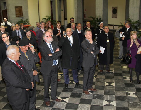 Plechtige ondertekening van 'The Ghent Charter in Defense of Iraqi Academia', openingsplechtigheid van het 'International semina