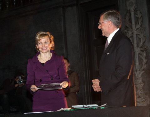 Plechtige ondertekening van 'The Ghent Charter in Defense of Iraqi Academia', openingsplechtigheid van het 'International semina