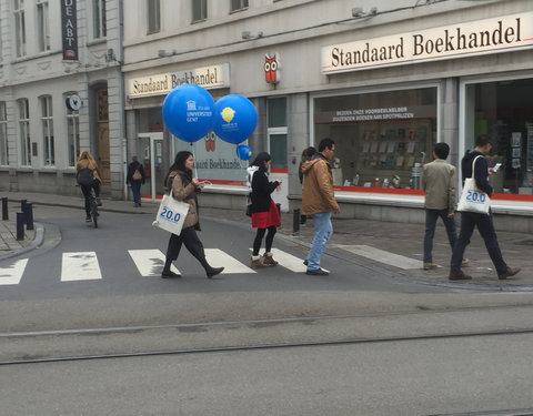 Iedereen UGent! in het Gentse stadscentrum