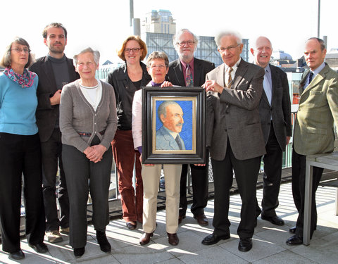 Schenking schilderij met portret van August Vermeylen