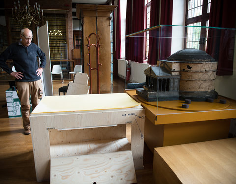 Verhuis kurkmaquette Pantheon naar het UZ Gent