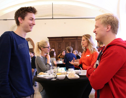 Onthaalontbijt voor nieuwe UGent medewerkers, gestart tijdens de periode van 31 maart t.e.m. 20 september 2017