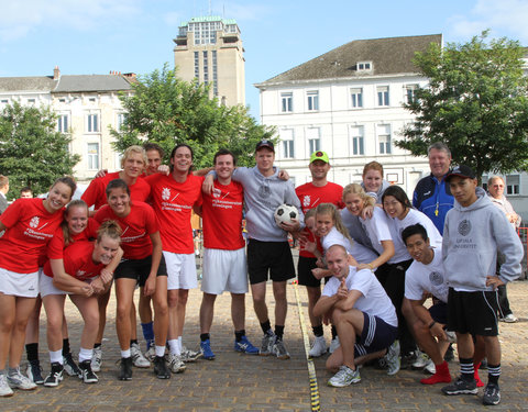 Interuniversitaire sportwedstrijden n.a.v. de opening van nieuwe studentenhomes aan de Kantienberg-8885