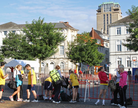 Interuniversitaire sportwedstrijden n.a.v. de opening van nieuwe studentenhomes aan de Kantienberg-8890