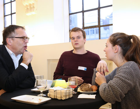 Onthaalontbijt voor nieuwe UGent medewerkers, gestart tussen 21/09 en 23/11/2017