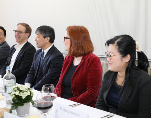 Lunch meeting met delegatie van Kanazawa University (Japan)