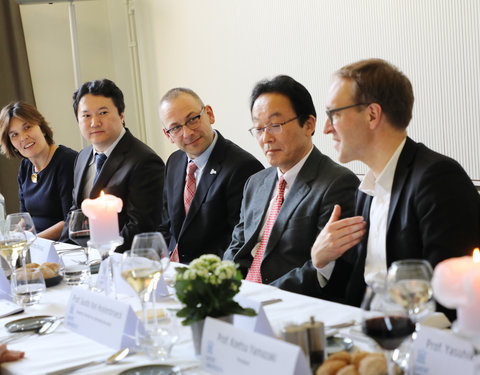 Lunch meeting met delegatie van Kanazawa University (Japan)