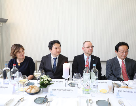 Lunch meeting met delegatie van Kanazawa University (Japan)