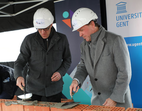 Eerstesteenlegging FSVM II op Tech Lane Ghent Science Park (Zwijnaarde)