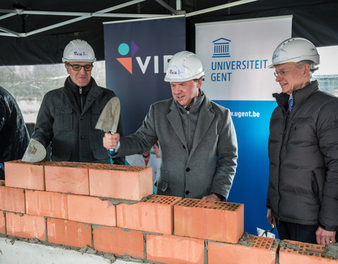 Eerstesteenlegging FSVM II op Tech Lane Ghent Science Park (Zwijnaarde)