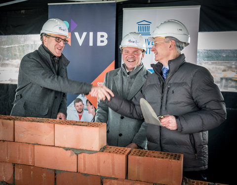 Eerstesteenlegging FSVM II op Tech Lane Ghent Science Park (Zwijnaarde)