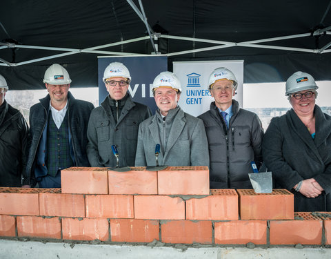 Eerstesteenlegging FSVM II op Tech Lane Ghent Science Park (Zwijnaarde)