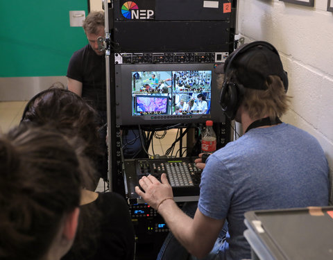 TV-opnamen op Campus Merelbeke voor "Diergeneeskunde 24/7