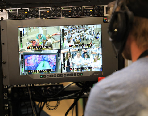 TV-opnamen op Campus Merelbeke voor "Diergeneeskunde 24/7