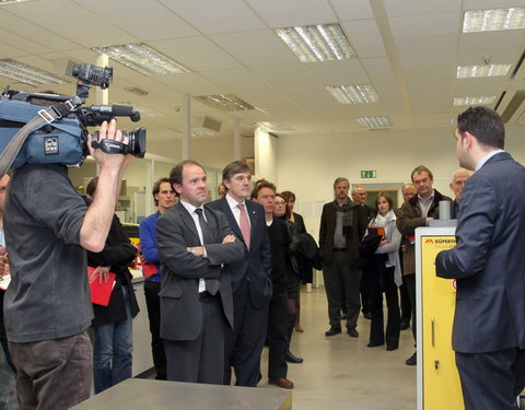 Bezoek Vlaams minister Muyters en verantwoordelijken van dopingbestrijding in de drie Gemeenschappen aan het UGent dopingcontrol