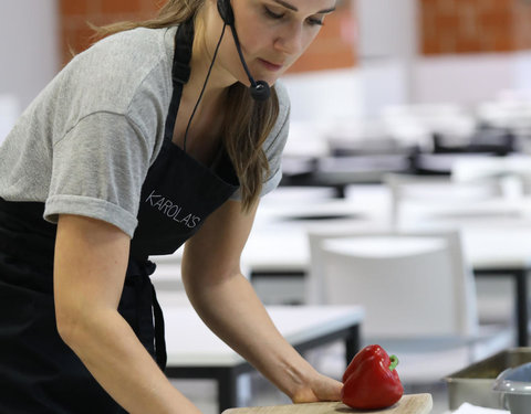 UGent groet student met kookdemo