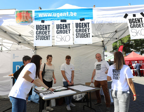 UGent groet student op Student Kick-off 2018