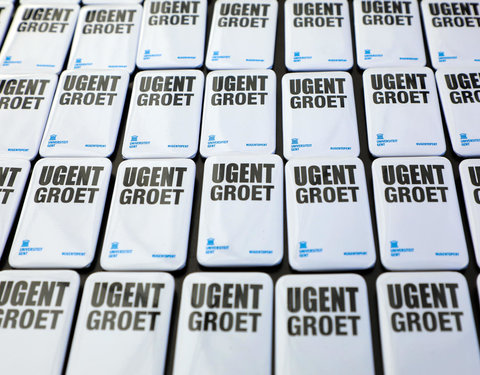 UGent groet student op Student Kick-off 2018