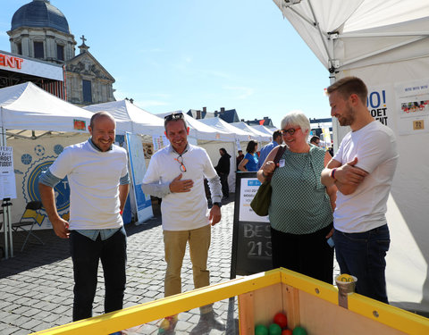 UGent groet student op Student Kick-off 2018