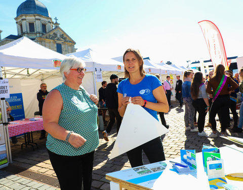 UGent groet student op Student Kick-off 2018