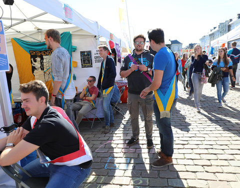 UGent groet student op Student Kick-off 2018