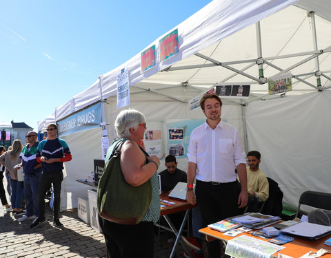 UGent groet student op Student Kick-off 2018