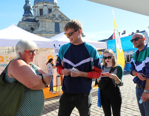 UGent groet student op Student Kick-off 2018