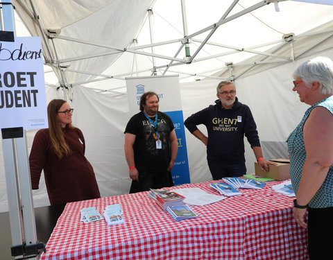 UGent groet student op Student Kick-off 2018